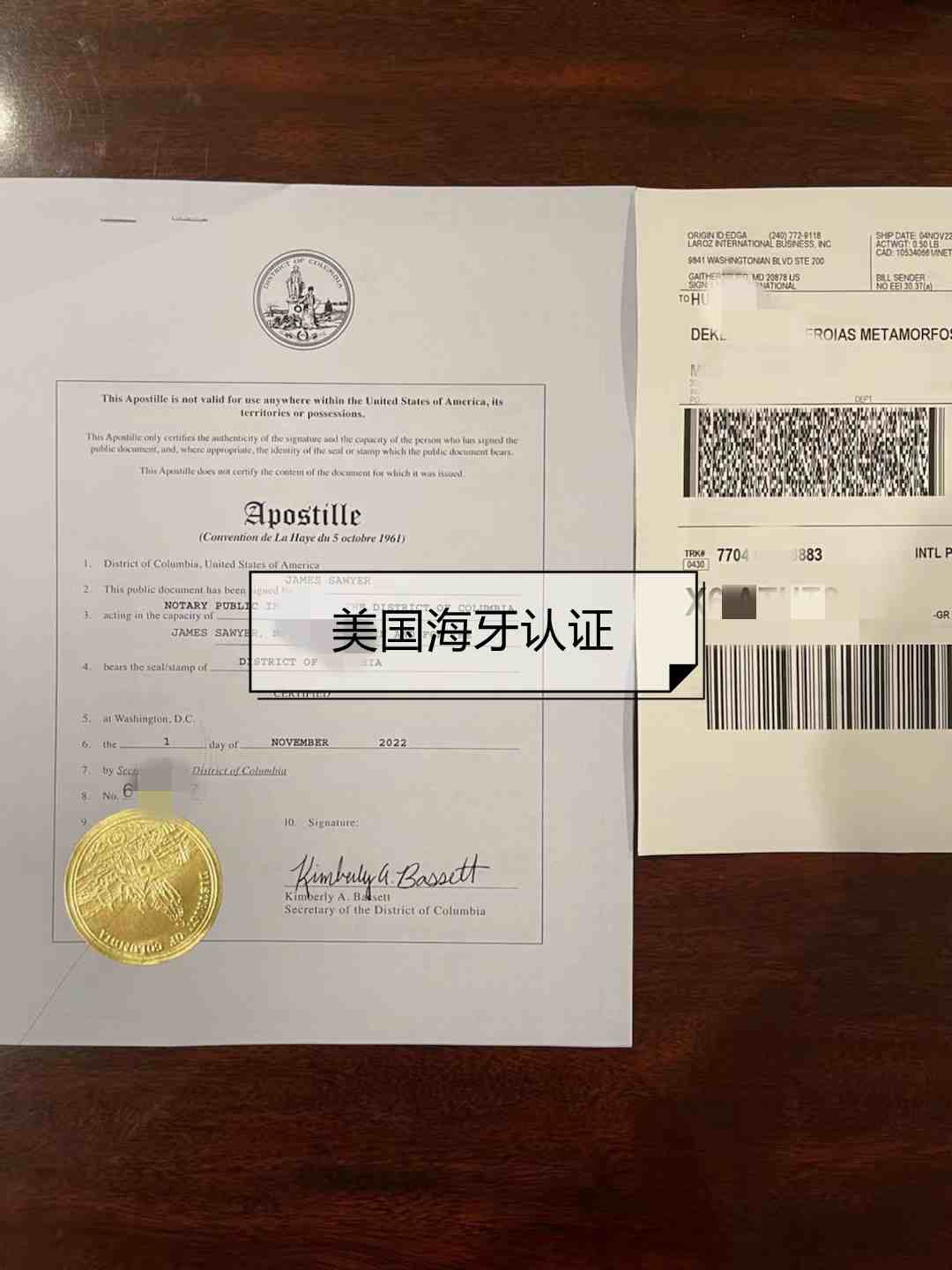 人在美国委托亲友打印国内银行流水单的授权委托书公证认证